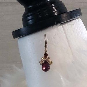 Purple and Gold Vintage Costume Jewelry Set